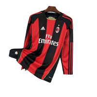 Camiseta Retro AC Milan Home 10/11 Manga Larga