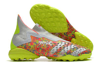Zapatillas Société Predator Freak + FG White/Orange/Green - Cano Alto