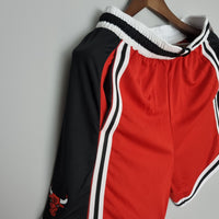 Pantalón Cortos Chicago Bulls Black Red NBA