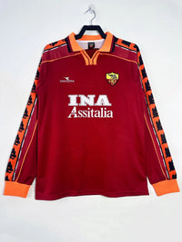 Camiseta Retro Roma 98/99 Home - Manga Larga