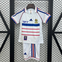 Camiseta y Pantalones Cortos para Niño Retro Francia Away 1998
