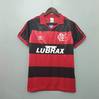 Camiseta Flamengo Retro 1990 Roja e Negra -